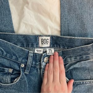 BDG Urban Outfitters high rise baggy jeans, medium wash, size 25